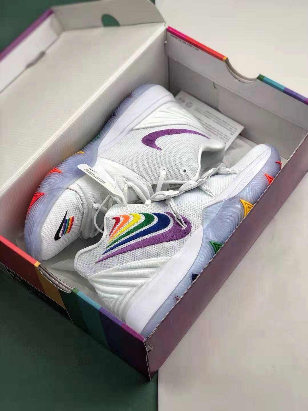 Nike Kyrie 5 BeTrue EP Rainbow Multi-Color CH0521-117 | Limited Edition Basketball Shoes