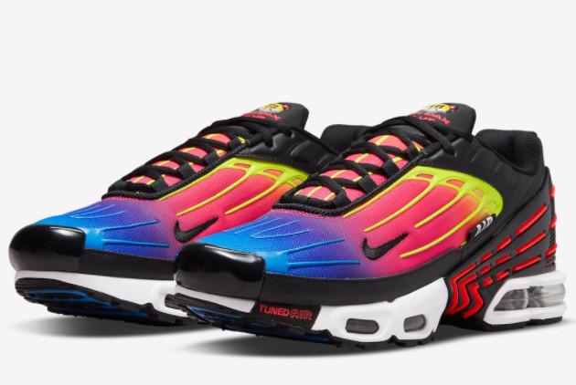 Nike Air Max Plus 3 Multi-Color Gradient Black/Blue-Pink DR8602-001 - Shop Now!