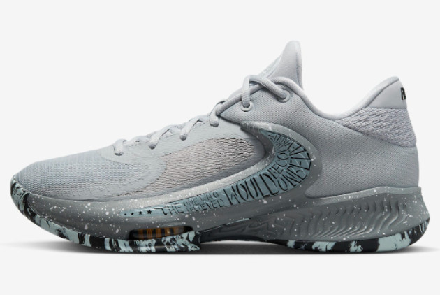 Nike Zoom Freak 4 'Etched In Stone' Wolf Grey/White-Cool Grey-Black DJ6149-004 - Unleash Power and Style!