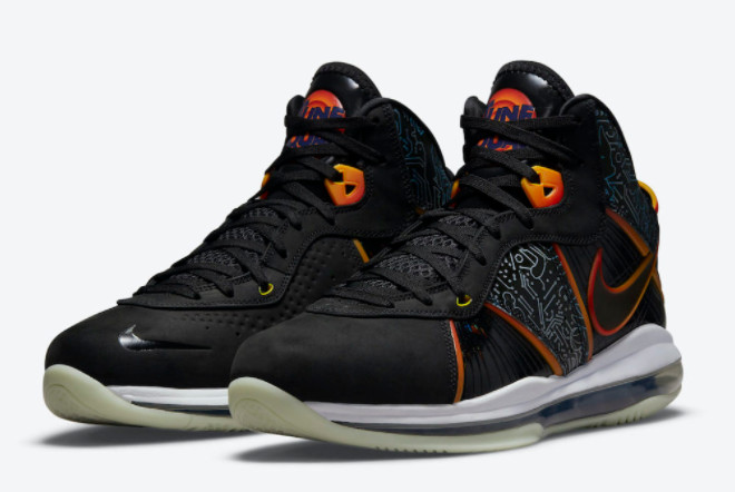 Nike LeBron 8 'Space Jam' Black/White-Multi-Color DB1732-001 | Limited Edition Basketball Sneakers