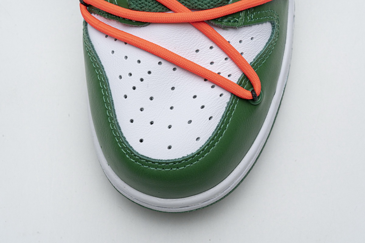 Off-White x Nike SB Dunk Low Pine Green White CT0856-100 | Limited Edition Sneakers