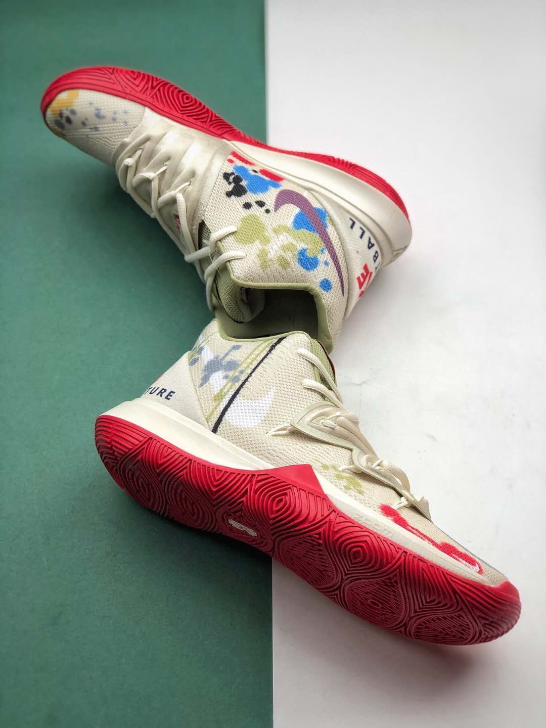 Bandulu x Nike Kyrie 5 EP Multi Color CK5837 100 - Limited Edition Basketball Shoes