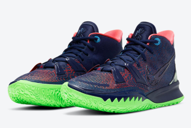 Nike Kyrie 7 'Multi-Color' Navy/Pink-Green CQ9327-401 - Performance Perfection for Serious Athletes