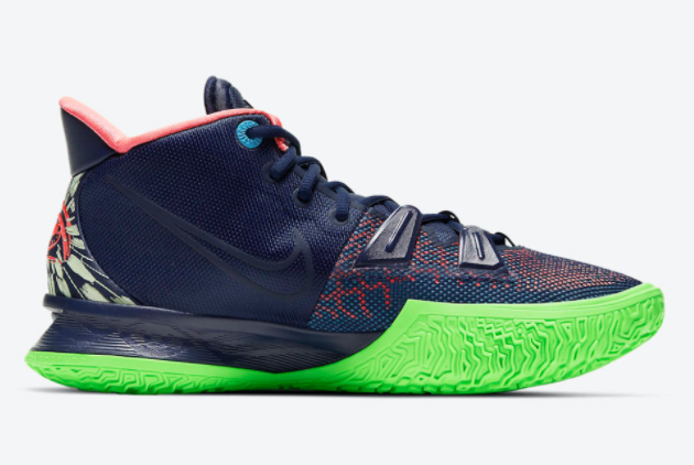 Nike Kyrie 7 'Multi-Color' Navy/Pink-Green CQ9327-401 - Performance Perfection for Serious Athletes