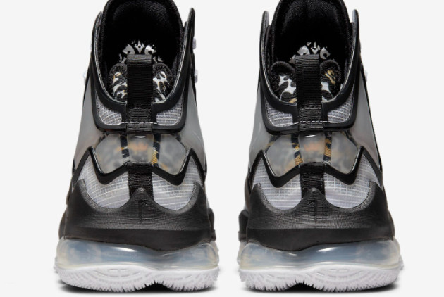 Nike LeBron 19 'Leopard' Grey/Black DC9340-100 - Premium Basketball Shoes
