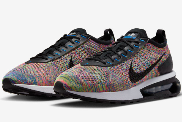 Nike Air Max Flyknit Racer 'Multi-Color 2.0' Multi-Color/Black-Racer Blue FD2765-900 - Lightweight and Versatile Sneakers from Nike