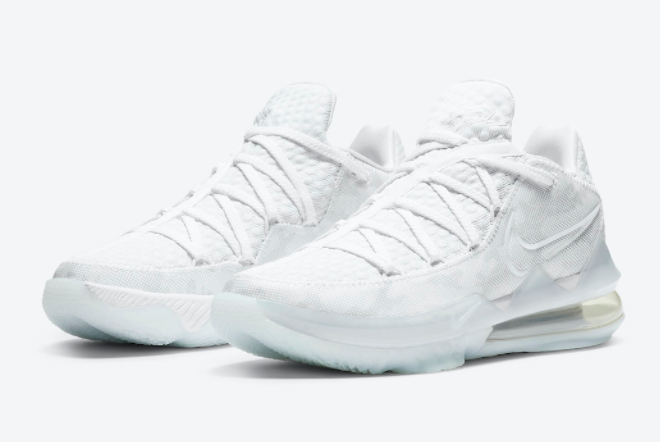 Nike LeBron 17 Low 'White Camo' CD5007-103 for Supreme Court Presence