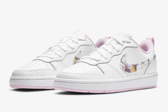 Nike Wmns Court Borough Low 2 SE White/Multi-Color CK5426-100 - Shop Now for Women's Stylish Athletic Sneakers