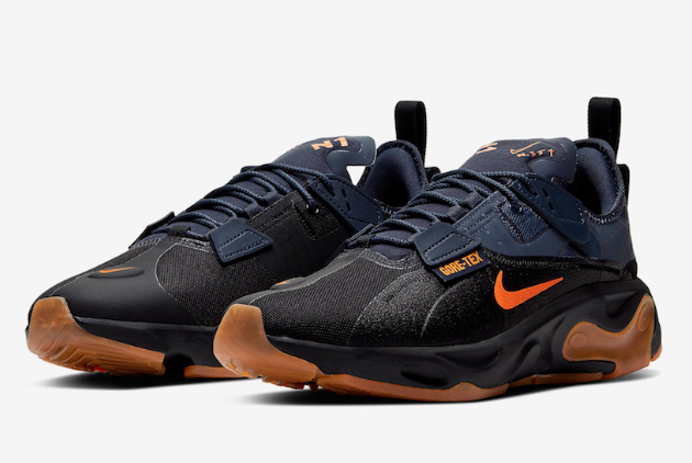 Nike React Type GTX Black Bright Ceramic Thunder Grey BQ4737-001 | Waterproof Sneakers | Fast Shipping