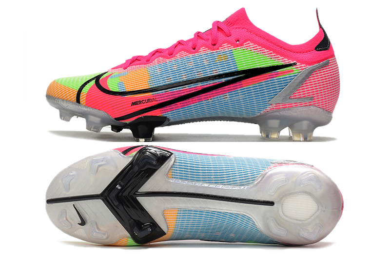 Nike Mercurial Vapor XIV Elite FG White Black Pink Multicolor | Premium Soccer Cleats