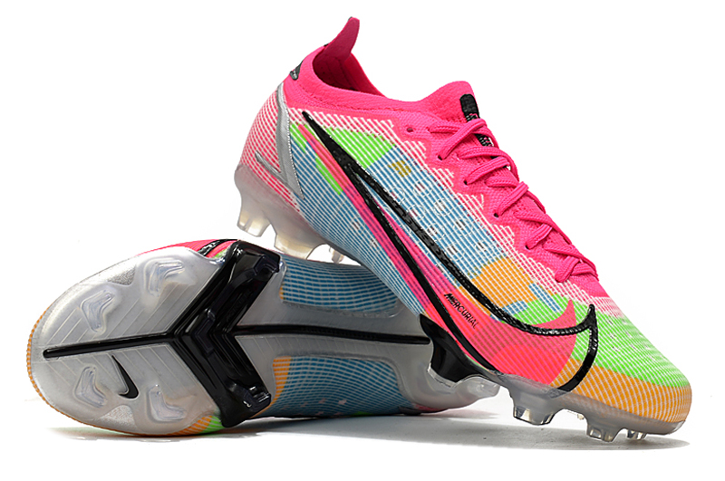 Nike Mercurial Vapor XIV Elite FG White Black Pink Multicolor | Premium Soccer Cleats