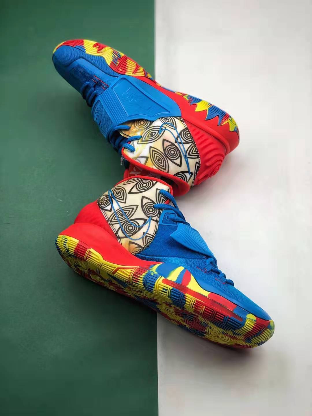 Nike Kyrie 6 Pre Heat Guangzhou: Multicolor CQ7634-409 Basketball Sneakers