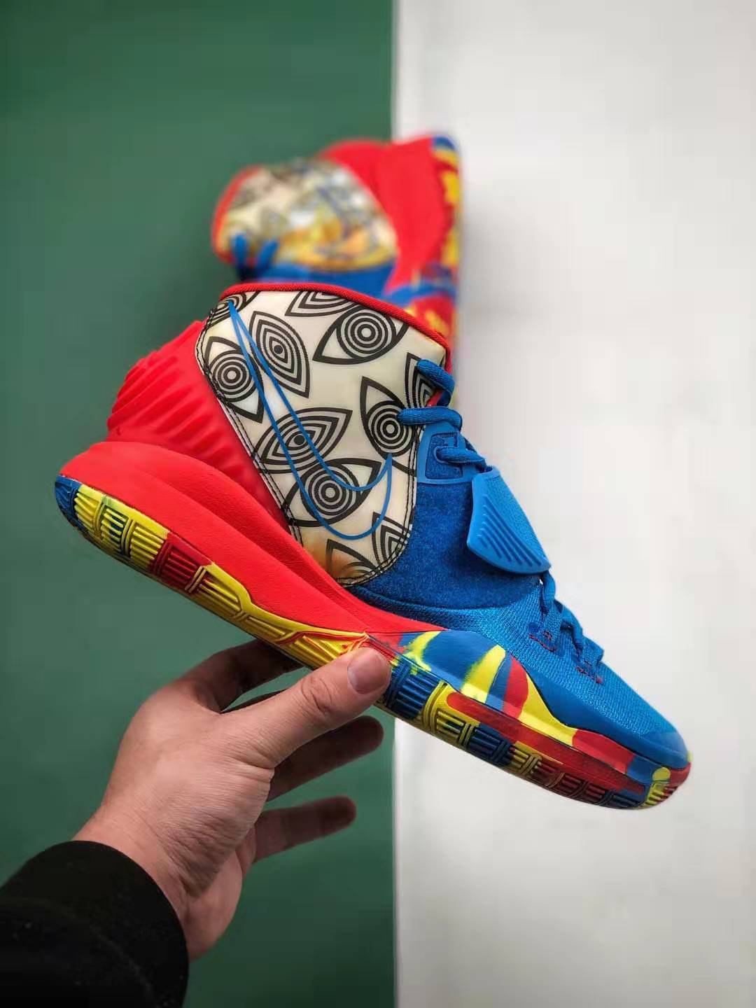 Nike Kyrie 6 Pre Heat Guangzhou: Multicolor CQ7634-409 Basketball Sneakers