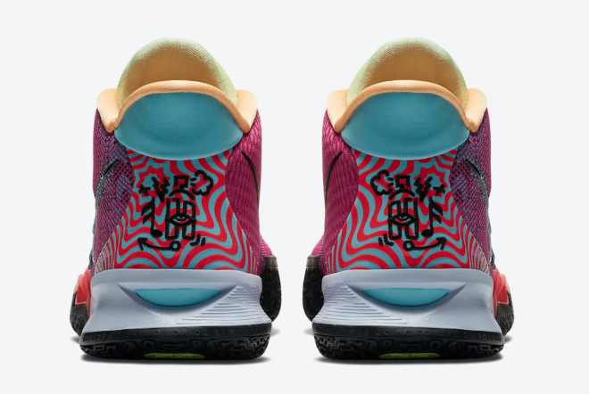 Nike Kyrie 7 'Hendrix' Active Fuchsia/Black-Ghost-Multi-Color DC0589-601 - Stylish and Vibrant Basketball Shoes