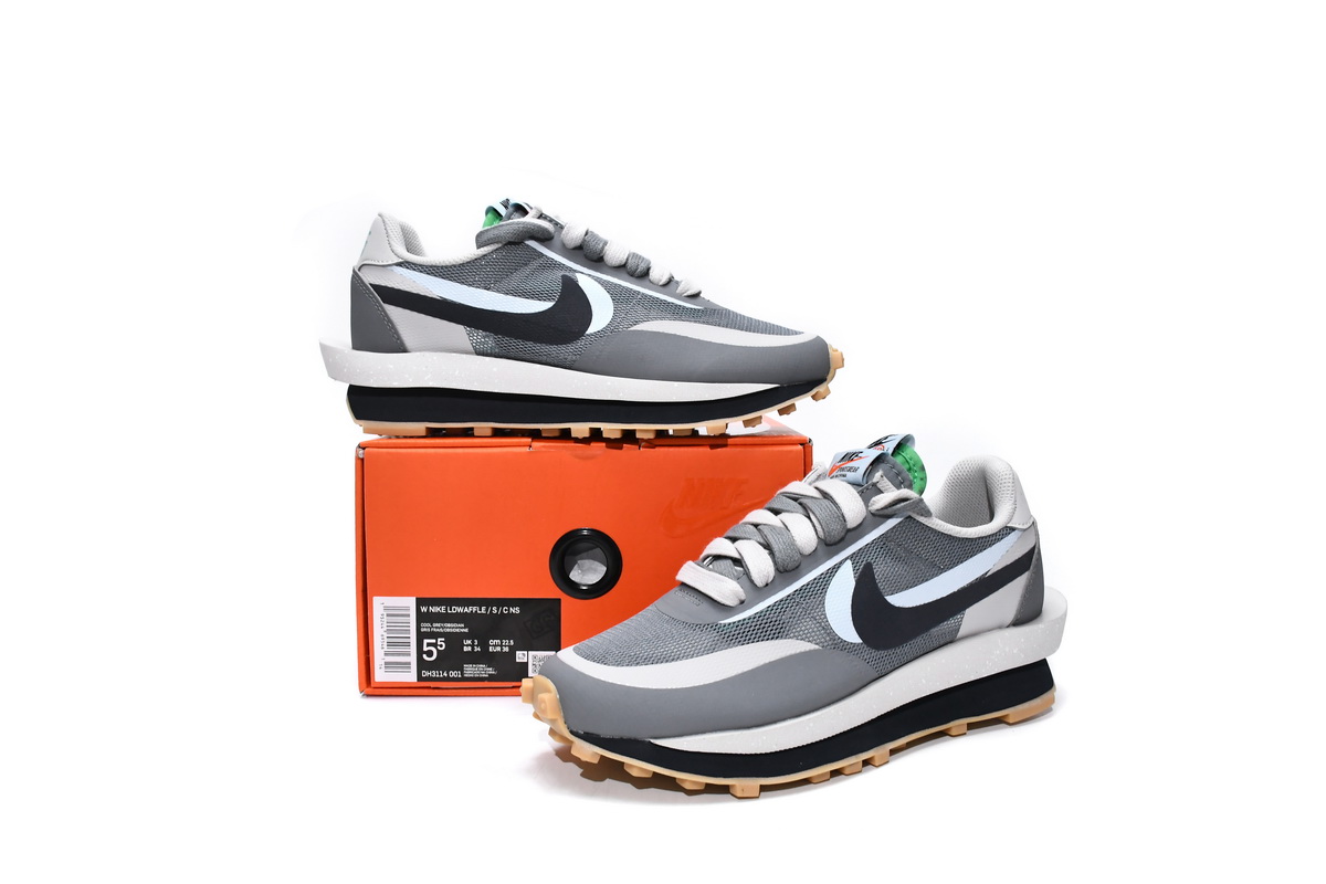 Nike Sacai X Clot X LDWaffle 'Kiss Of Death 2' DH3114-001 - Limited Edition Collaboration Sneakers