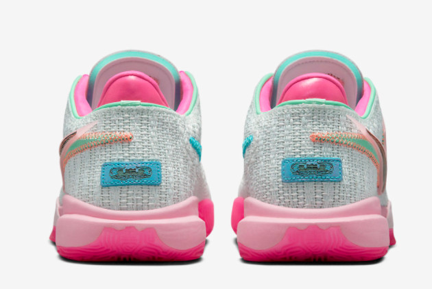 Nike LeBron 20 'Barely Green' Sneakers | Medium Soft Pink | DJ5423-300