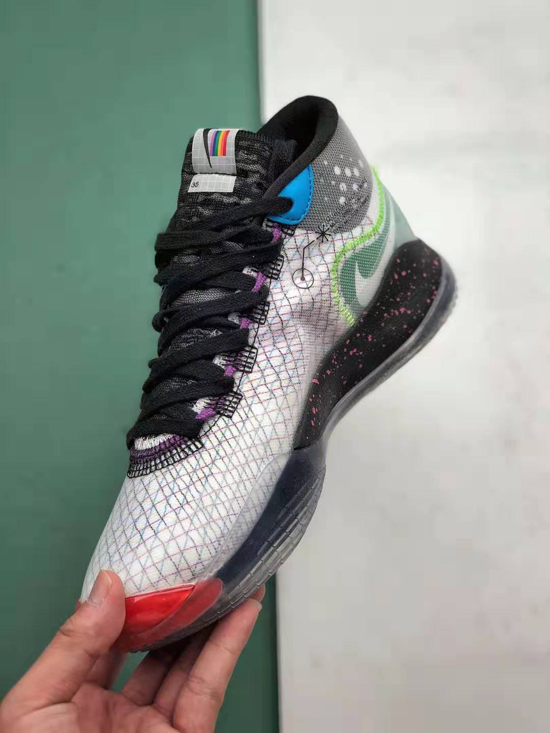 New Nike Zoom KD 12 EP White Multi Color AR4230-106 - Premium Basketball Shoe for Ultimate Performance