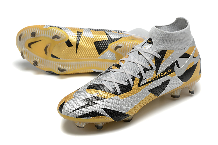 Nike Phantom GT2 Elite Dynamic Fit FG - Grey Black Gold | Shop Now