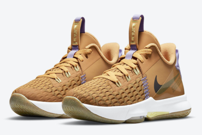 Nike LeBron Witness 5 GS 'Wheat' CT4629-700 | Stylish Performance Basketball Shoes