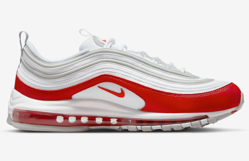 Nike Air Max 97 Low Tops Retro White Red DX8964-100 - Stylish and Retro Sneakers