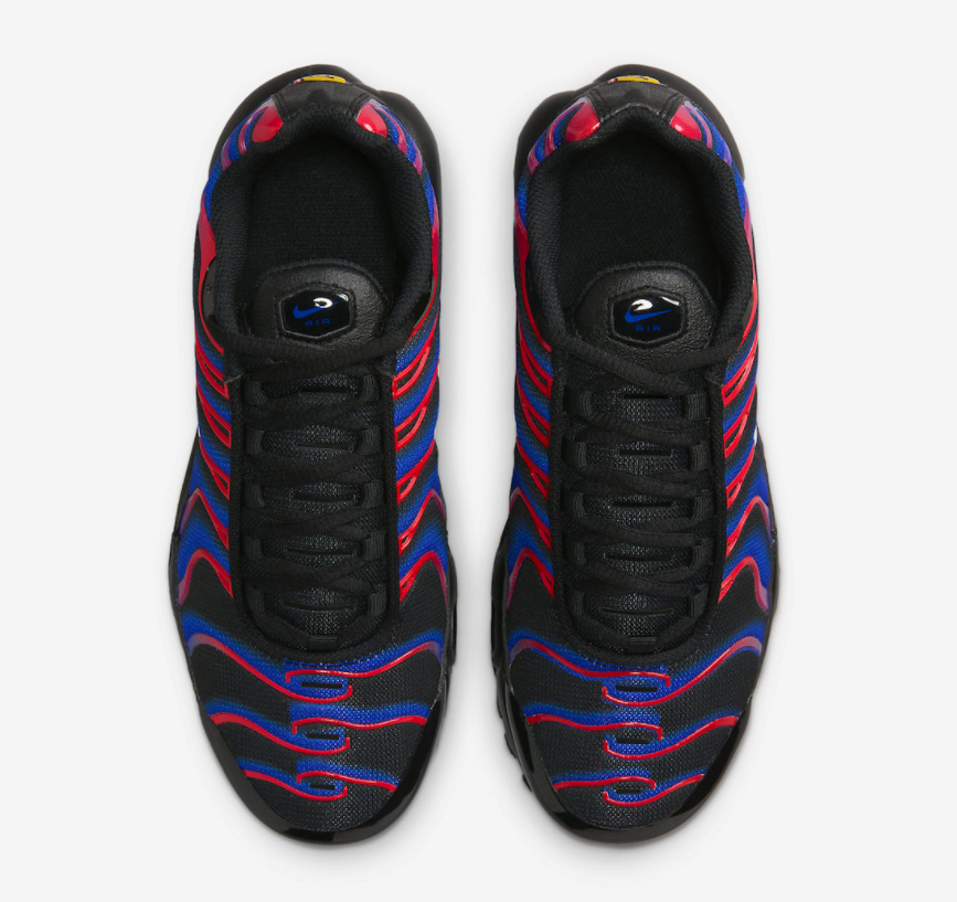 Nike Air Max Plus Spider-Man GS FQ2406-001 - Stylish and Iconic Spider-Man Themed Sneakers for Kids | Instantaneous Boost in Style and Comfort