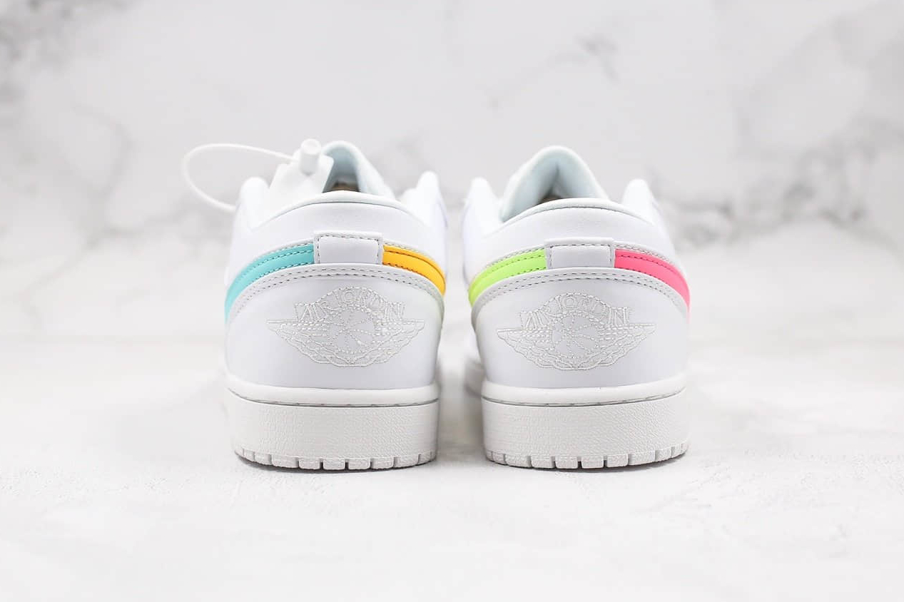 Air Jordan 1 Low 'White Multi-Color' CW7033-100 - Stylish and Versatile Sneakers