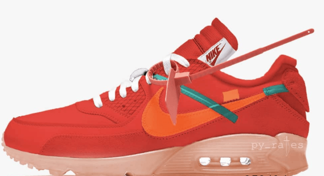 Nike OffWhite x Nike Air Max 90 Red AA7293-600 - Premium Collaboration Sneakers for Ultimate Style and Comfort