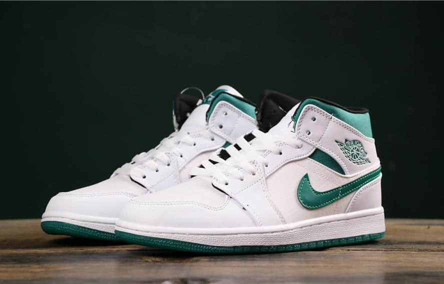 Air Jordan 1 Mid 'Mystic Green' CD6759-103: Iconic Sneakers for Style and Comfort
