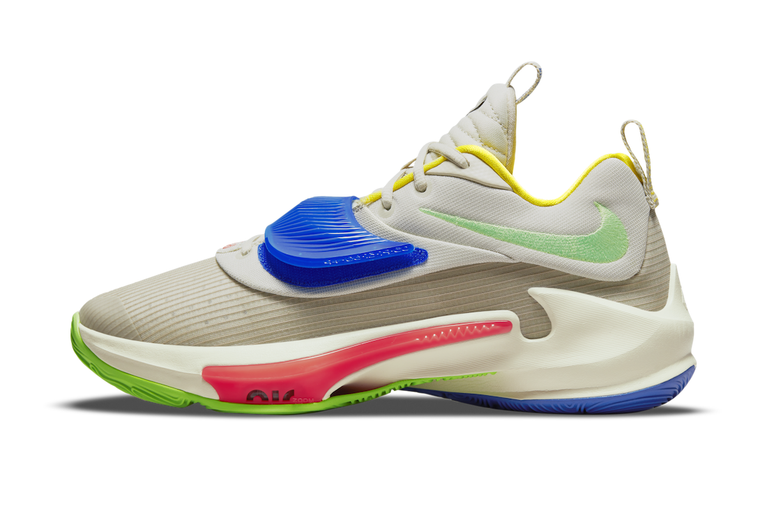 Nike Zoom Freak 3 EP 'Primary Colors' DA0695-100 - Versatile Performance Basketball Shoe