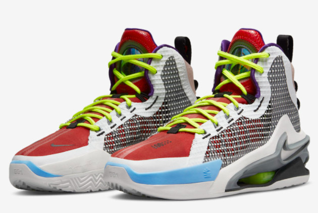 Nike Air Zoom GT Jump 'Multi-Color' White/Red-Blue CZ9907-100 - Premium Athletic Footwear