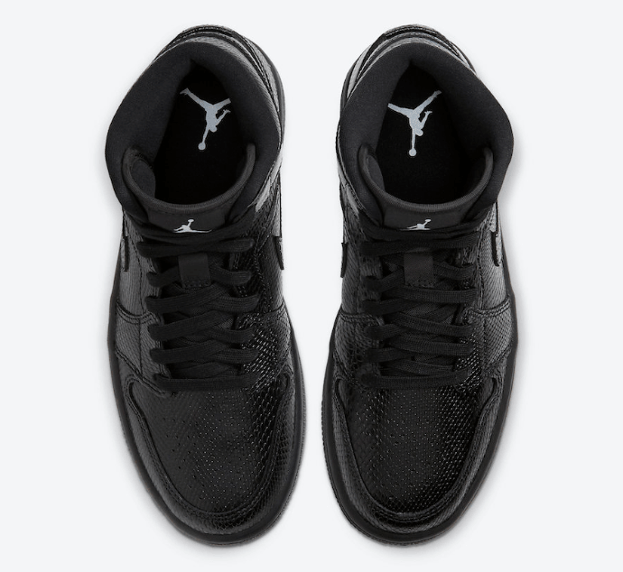 Air Jordan 1 Mid 'Black Snakeskin' BQ6472-010 | Sleek and stylish sneakers for all seasons