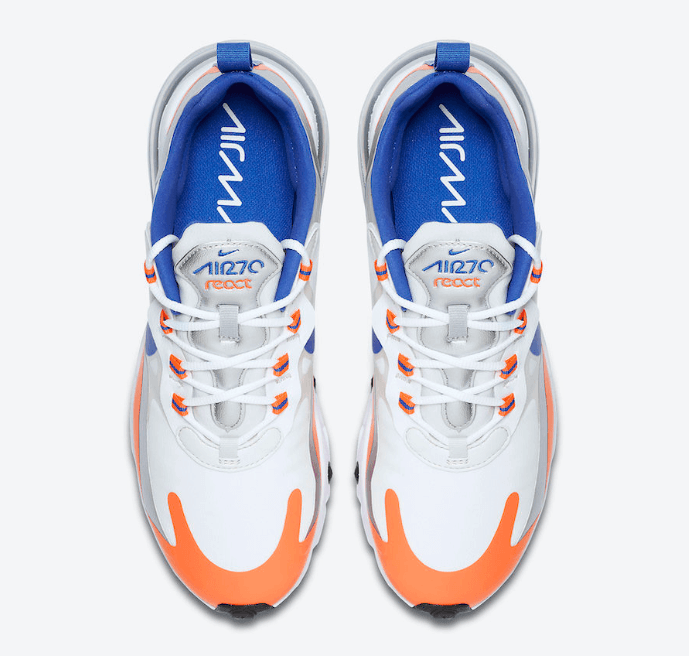 Nike Air Max 270 React 'Knicks' CW3094-100 - Stylish and Comfortable Basketball Sneakers for Men on [Website Name]