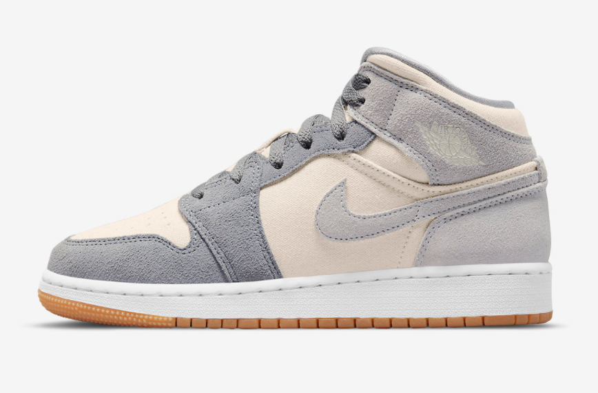 Air Jordan 1 Mid SE 'Coconut Milk Particle Grey' DN4346-100 - Stylish and Versatile Sneakers in Limited Edition