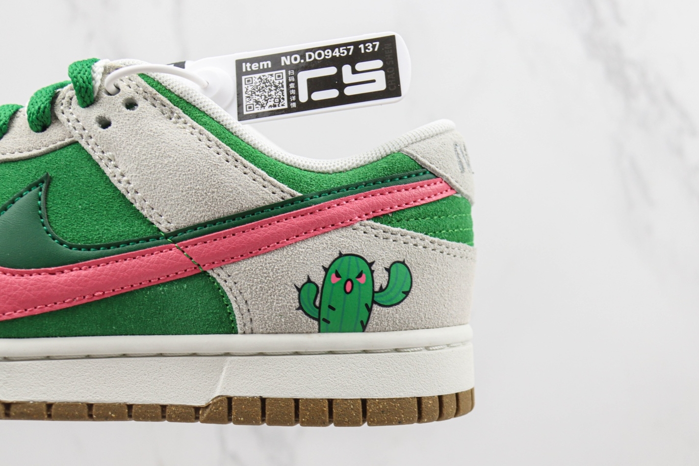Nike SB Dunk Low 85 Grey Green Pink DO9457-137 - Latest Release, Limited Stock