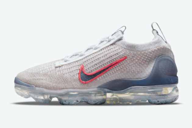 Nike Air VaporMax Grey Red Shoes DC9454-100 - Shop the Latest Collection.