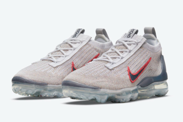 Nike Air VaporMax Grey Red Shoes DC9454-100 - Shop the Latest Collection.