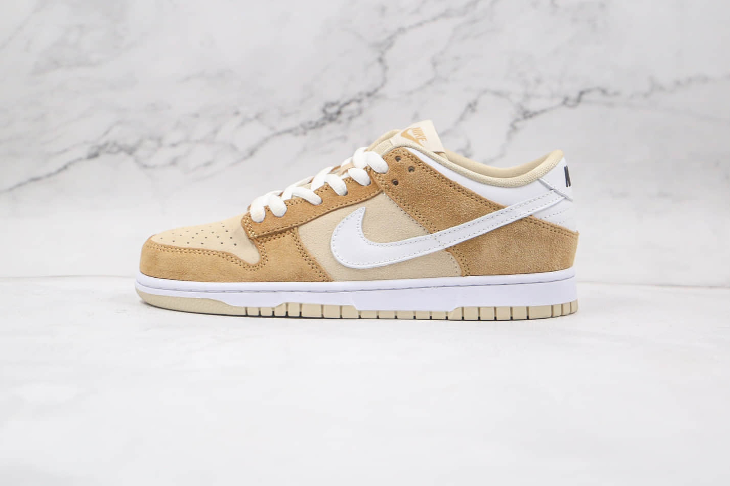 Nike SB Dunk Low PRM White Medium Curry Brown DH7913-002 - Exclusive Stylish Sneakers for Dynamic Comfort!