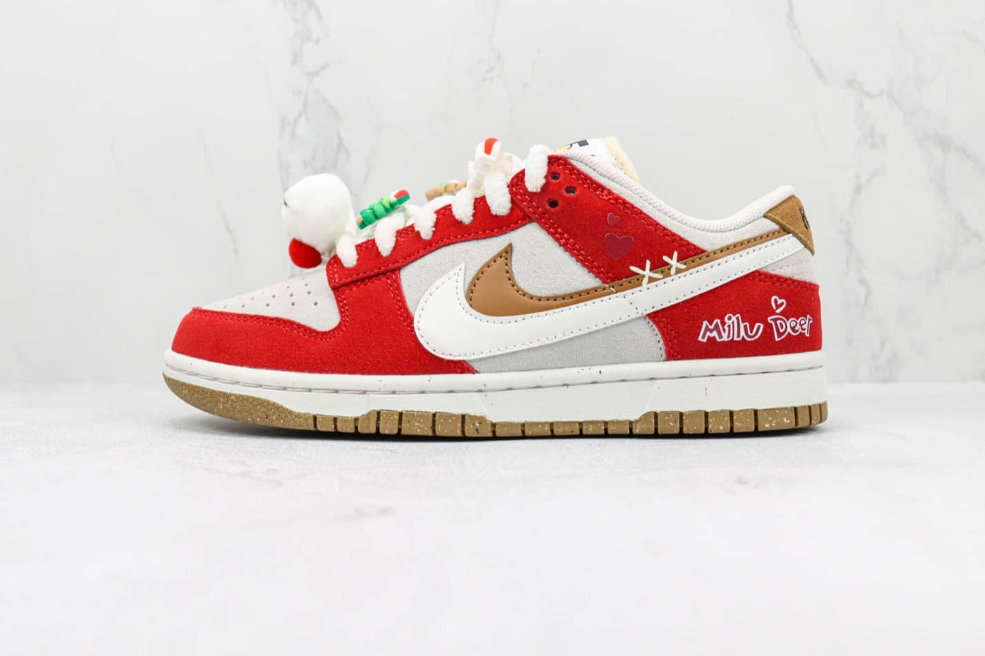 Nike SB Dunk Low 85 Christmas Red White Brown DO9457-112 | Limited Edition Holiday Sneakers