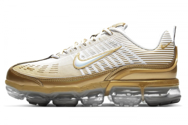 Nike Air Vapormax 360 Metallic Gold CK9671-101 - Stylish and Lightweight Sneakers with Metallic Gold Finish | Free Shipping