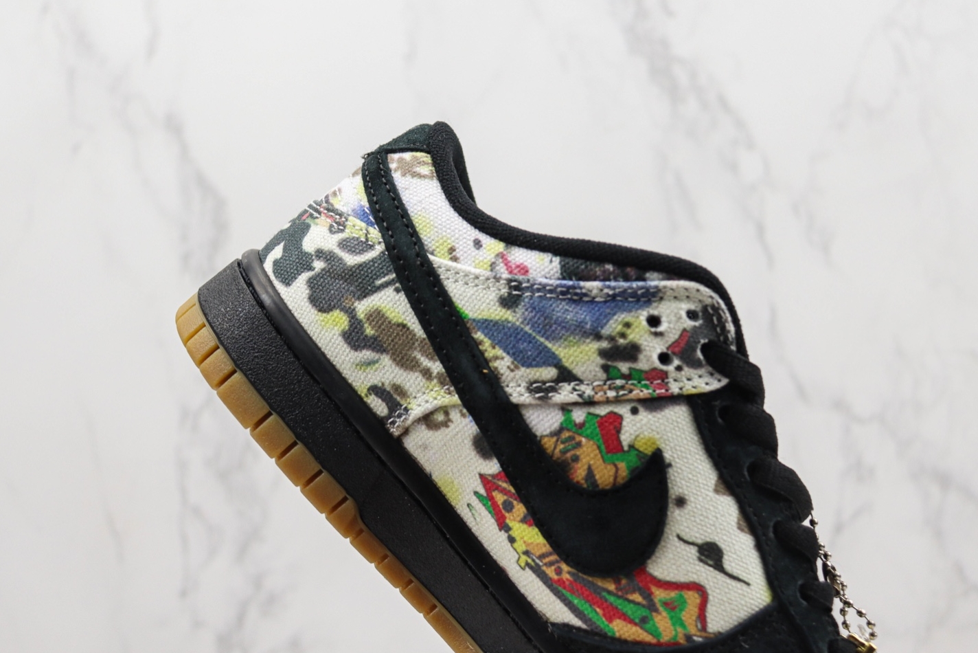 Supreme x Nike SB Dunk Low Rammellzee Black Multi-Color FD8778-001 - Limited Edition Streetwear Sneakers